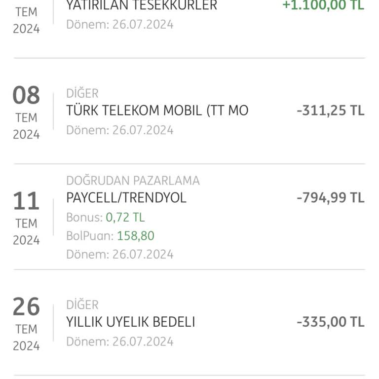 ING Bank Kredi Kartı Kullanım Ücreti