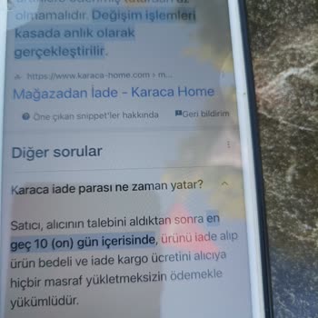 Karaca Züccaciye Kredi Kartına Para İadesi