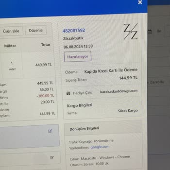 Zikzak Butik Yanıltıcı Kargo Ve Değişim Politikası