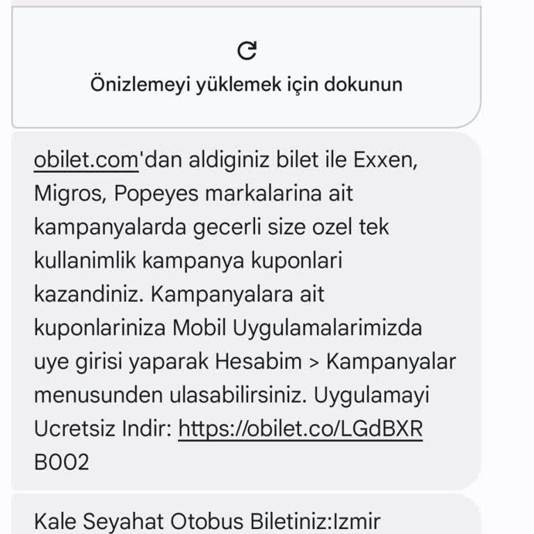 Obilet.com İnternet Üzeri Bilet