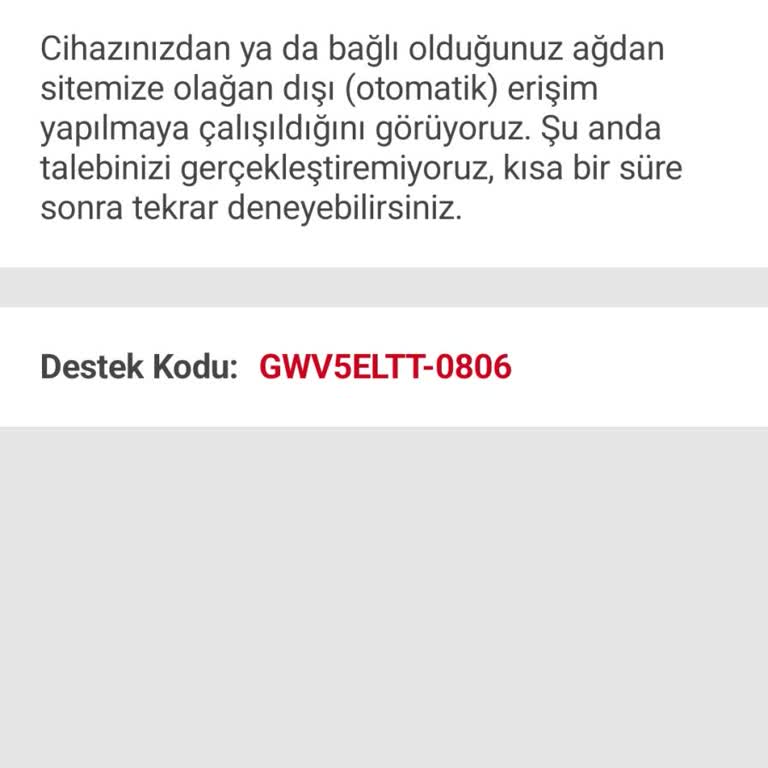 Sahibinden.com Olağan Dışı Durum