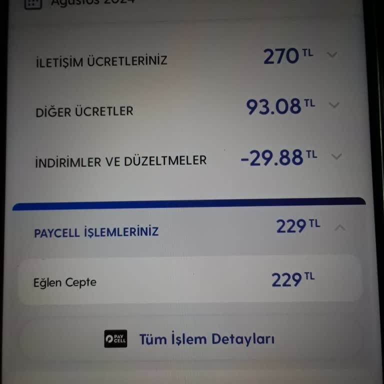 Ne Olduğu Belli Olmayan Eğlen Cepte Paycell İle 229 TL Para Çekmiş