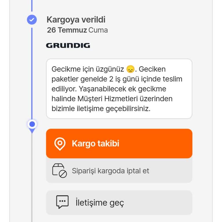 Grundig İki Hafta Geçmesine Rağmen Teslim Edilmedi