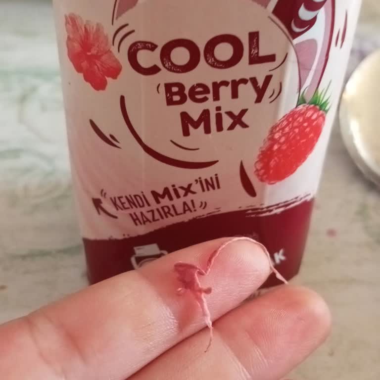 Dimes Gıda Cool Berry Mix İn İçinden Ne Olduğunu Anlaşılmayan Madde Çıkması