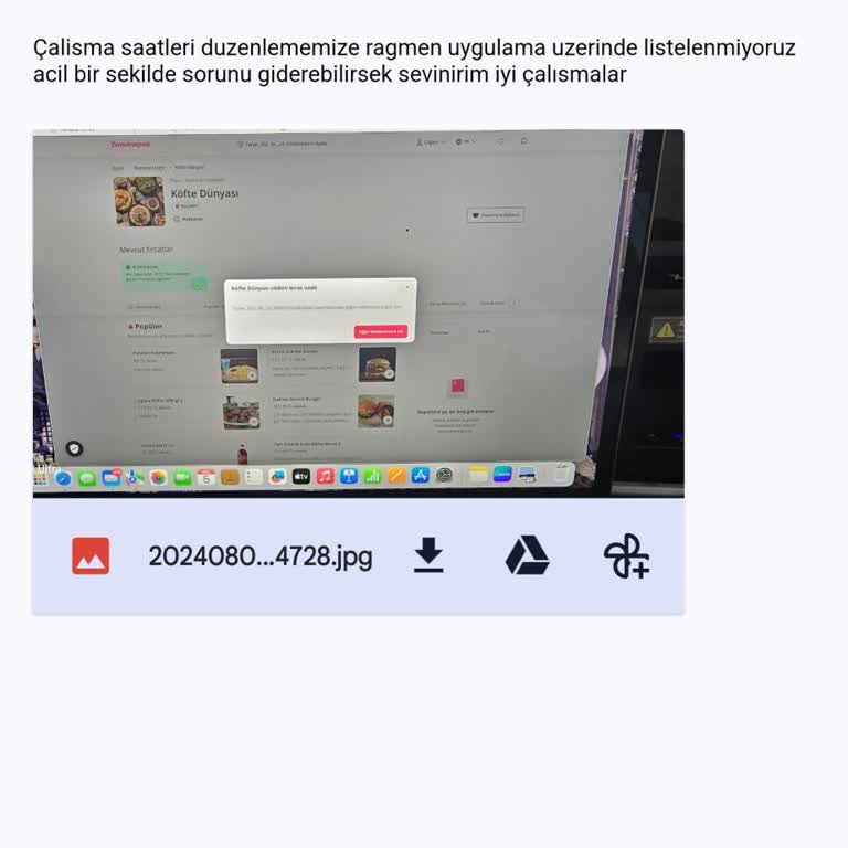 Yemeksepeti Restoran Mağazamız Listelenmiyor