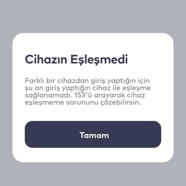 İstanbul Kart | Cihaz Eşleşmedi Sorunu