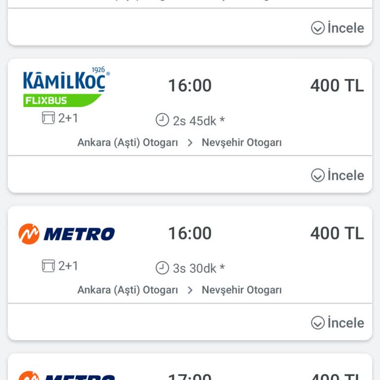 Kamil Koç Beyan Ettiği Varış Süresindeki Sorunlar