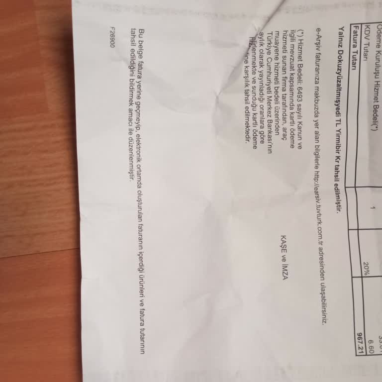 Tüvtürk Banka Kartı Komisyonu