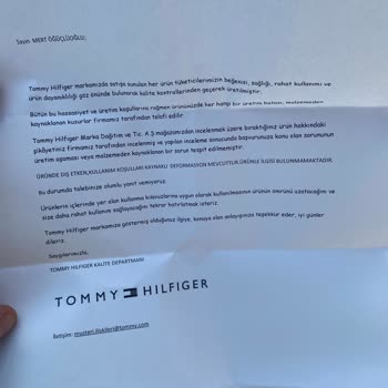 Tommy Hilfiger Ayakkabıda Kullanıcı Hatası Mağduriyeti