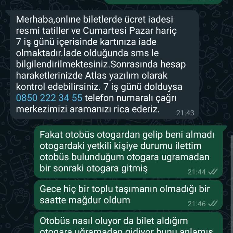 Metro Turizm Gece Yarısı Otobüs Mağduriyeti