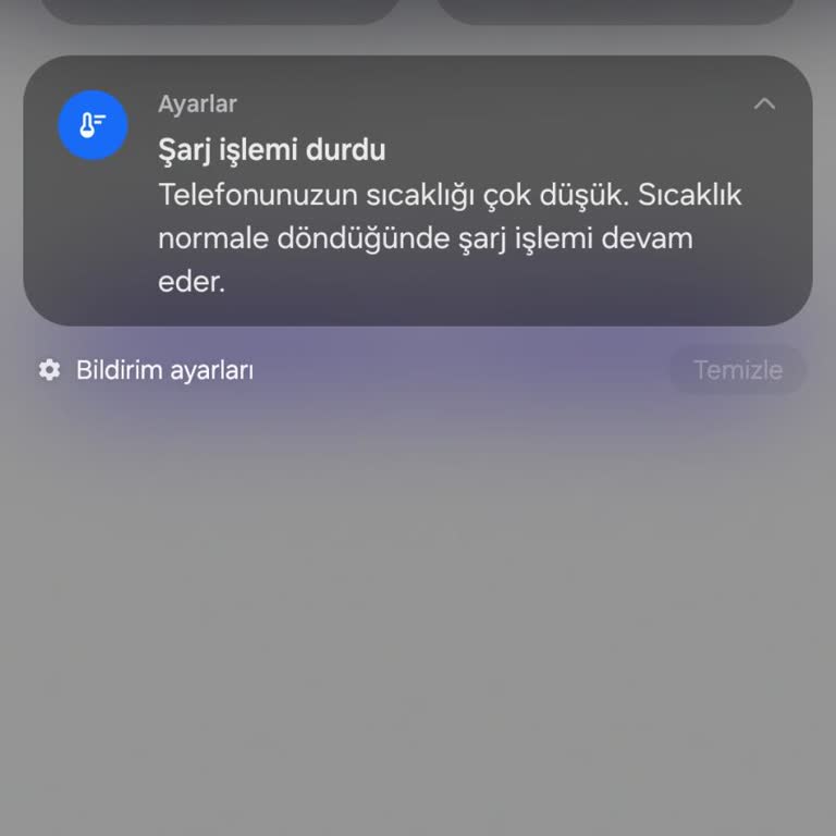 Samsung Düşük Sıcaklık Nedeniyle Şarj Olmuyor