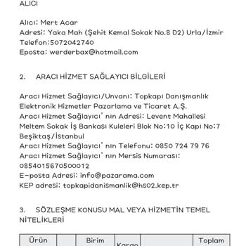 Pazarama Pazarlama.com Tedarik Edilebilir Ürünü Tedarik Edilemez Denip İptali