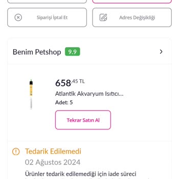 Pazarama Pazarlama.com Tedarik Edilebilir Ürünü Tedarik Edilemez Denip İptali