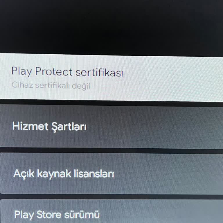 Dijitsu Televizyon Google Play Sertifikası Yok