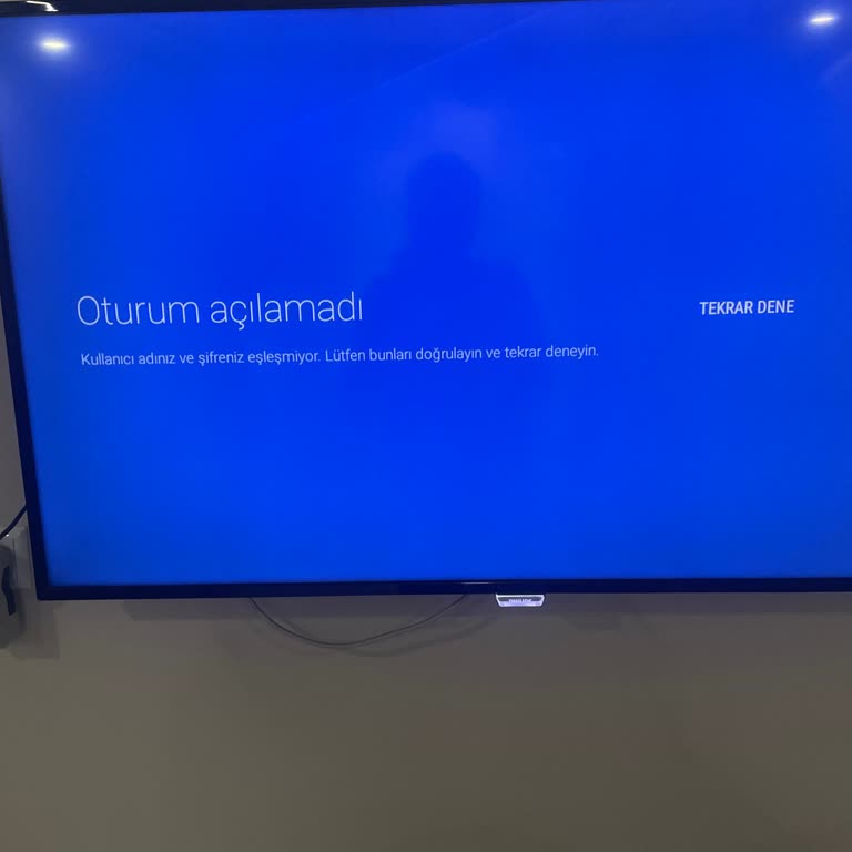 Philips TV Google Hesabı Giriş Hatası