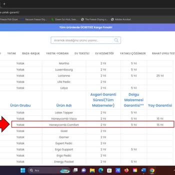 Lova Yatak Pişmanlığı ( Garanti Taahhüt'ünün Yerine Getirilmemesi)