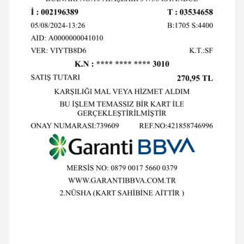 Migros Mükerrer Ödeme Alındı