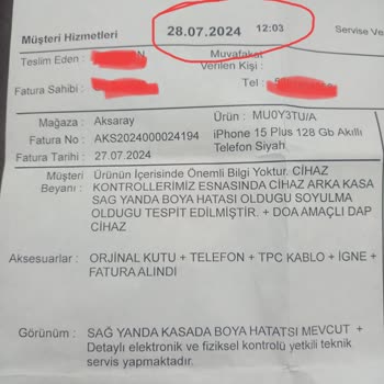 KVK Vatan Bilgisayar Dalga Geçiyor. 24 Saat Geçmemiş Sıfır Telefonun