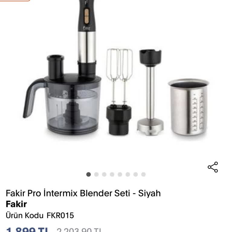 Fakir Blender Set Üretim Hatası