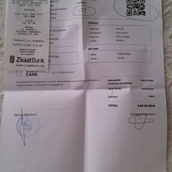 387 Rent A Car Ekstra Sigorta Maliyeti