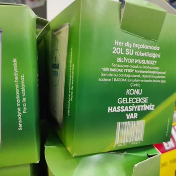 Özkuruşlar Market Sensodyne Promosyon Bardağını Ücretli Satıyor