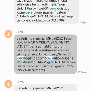 Vivense Ve Ceva Lojistik İle Yaşanan Teslimat Ve İade Sorunları