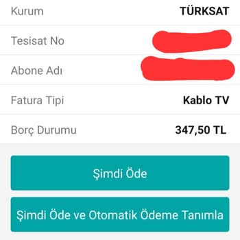 TÜRKSAT Kablo Net Haksız Ve Yanlış Faturalandırma
