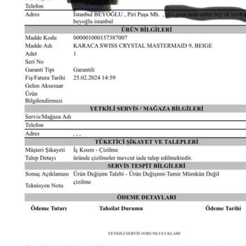 Karaca Züccaciye Karaca İade Bu Kadar Zor Olmamalı