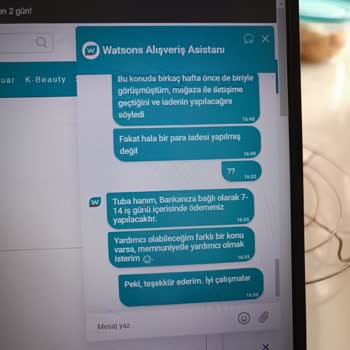 Watsons Para İadesi Yapmıyor
