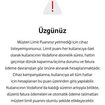 Vodafone'da Sürekli -1 Puan Sorunu Ve Umursamazlık