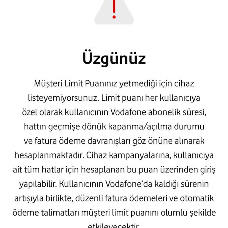Vodafone Cihaz Puanı Sorunu Ve Müşteri Hizmetleri Desteği