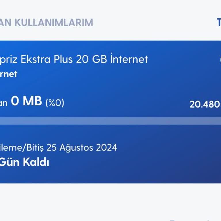 Turkcell İnternet Paketi Kullanımında Anlamsız Veri Tüketimi