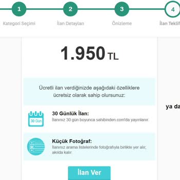 Türkiye Zam Rekoru Sahibinden.com Da %1560