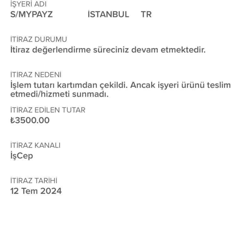 İş Bankası Harcama İtirazında Geri Dönüş Yapmıyor