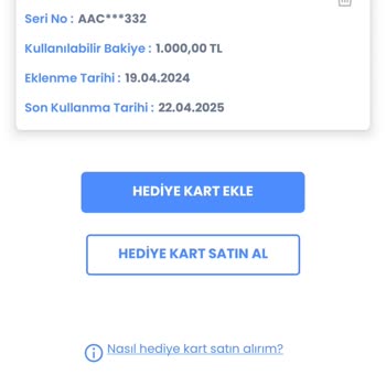 LC Waikiki Hediye Kart Kullanımı