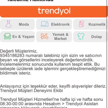 Trendyol'dan Aldığım Telefon Kılıfının İadesi Kabul Edilmedi
