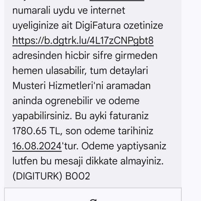 Digiturk Yüksek Fatura. Bu Durumu Düzeltin
