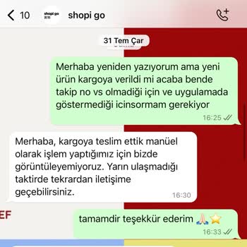 Shopi GO'da Yaşadığım Ürün Değişimi Ve Para İadesi Sorunu