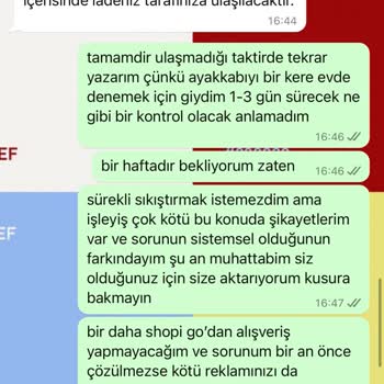 Shopi GO'da Yaşadığım Ürün Değişimi Ve Para İadesi Sorunu