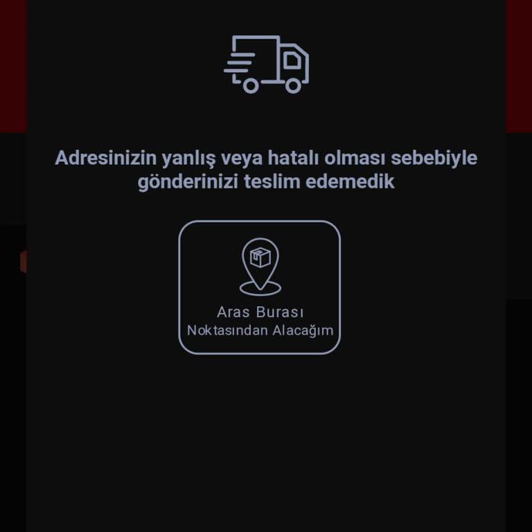 Aras Kargo Adreste Olduğum Halde Teslim Etmedi