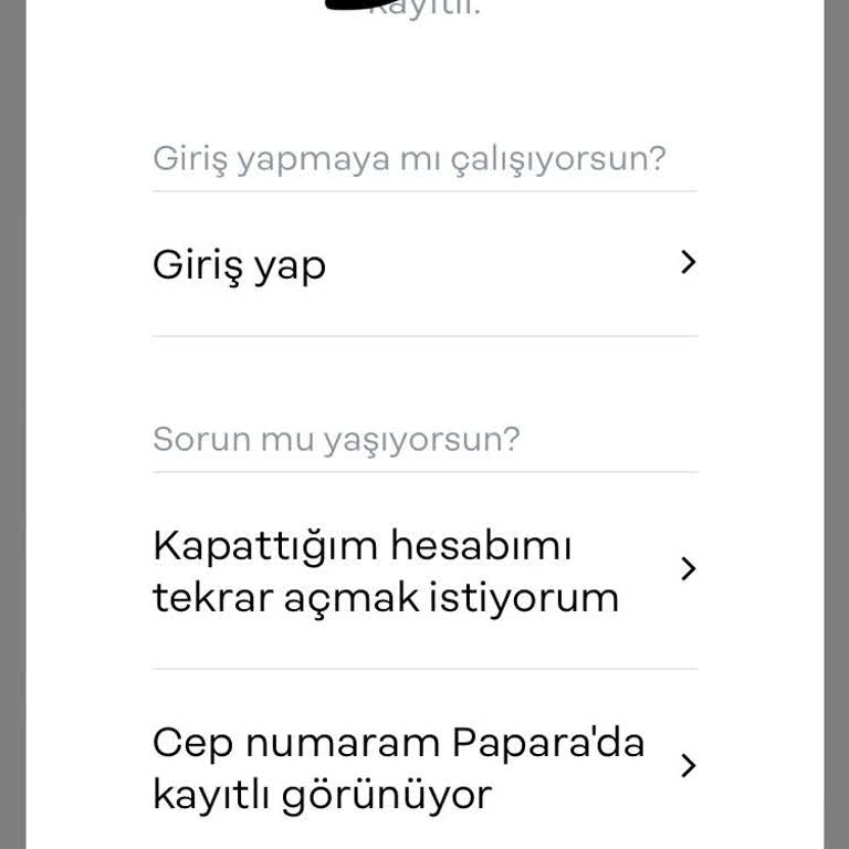 Papara Numaramla Hesap Açılmış Benden Habersiz