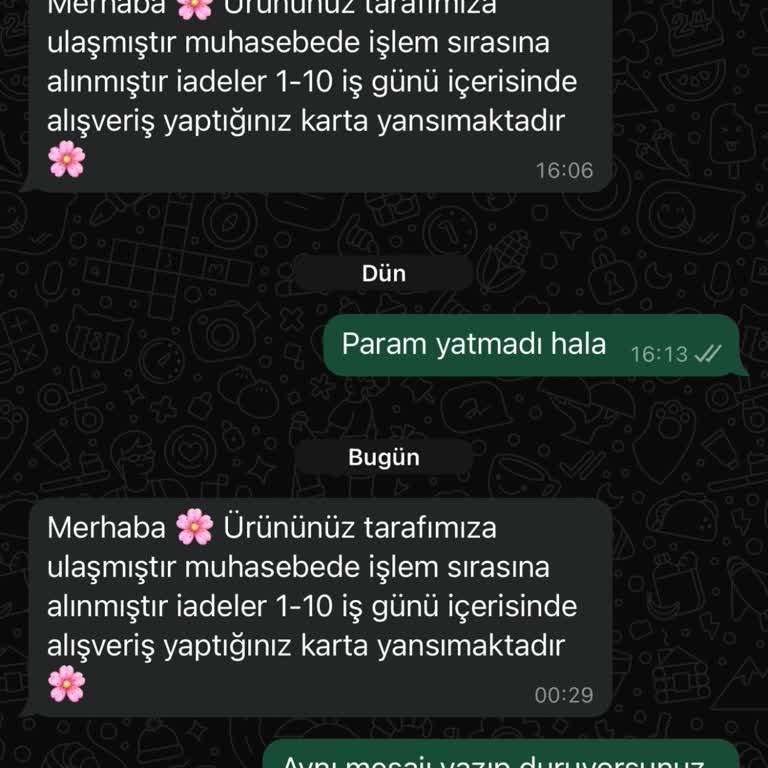 İlayda Çamur (Bi' Butik) Bir Butik Instagram Para İadesi Yapmadı