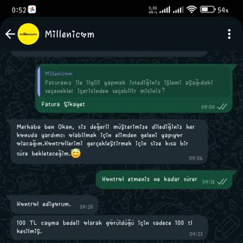 Millenicom'un Cayma Bedeli Kampanyasında Müşteri Mağduriyeti