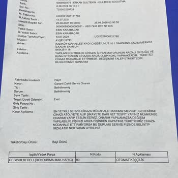 Uğur Derin Dondurucu Arızası