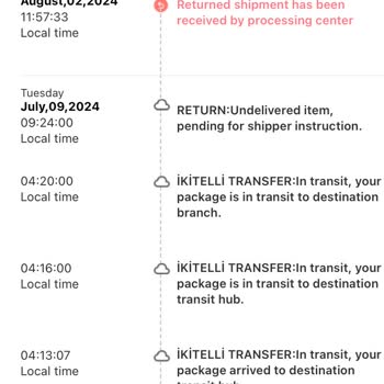 Lavinila Jilet Kargom Teslim Edilmedi