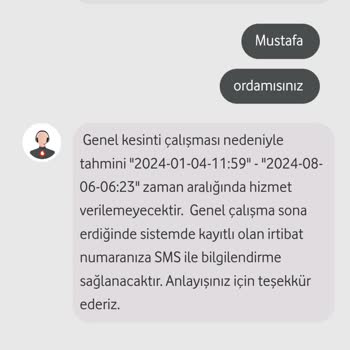 Vodafone Net İnternet Hizmeti Yok