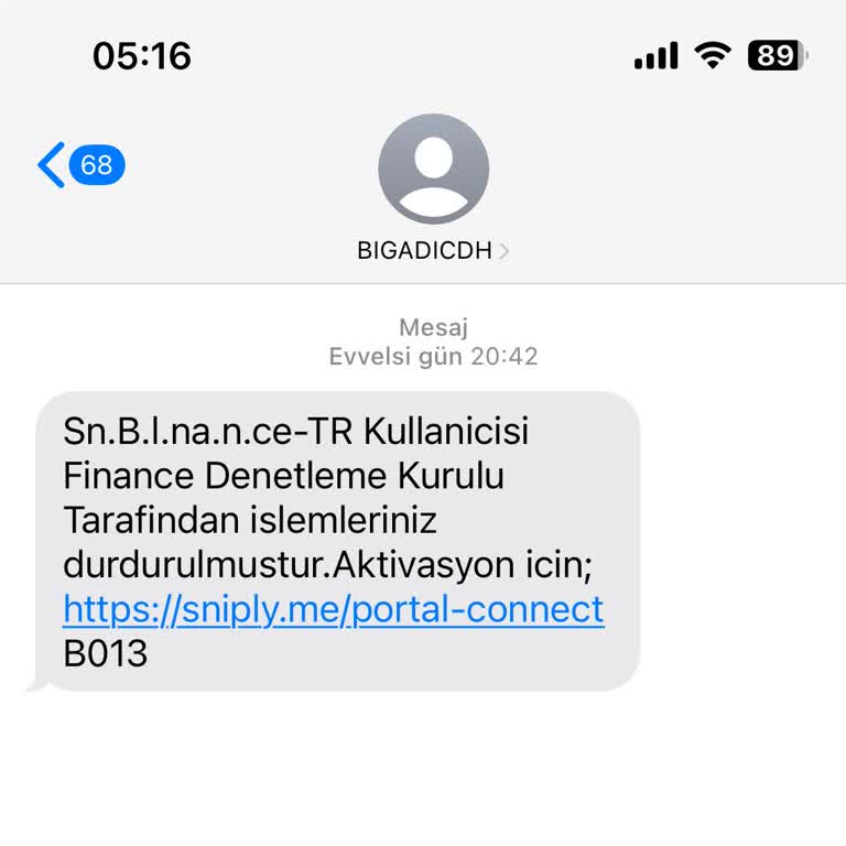Bıgadıcdh (SMS) Yanlış Mesaj Alımı Ve Güvenlik Endişesi