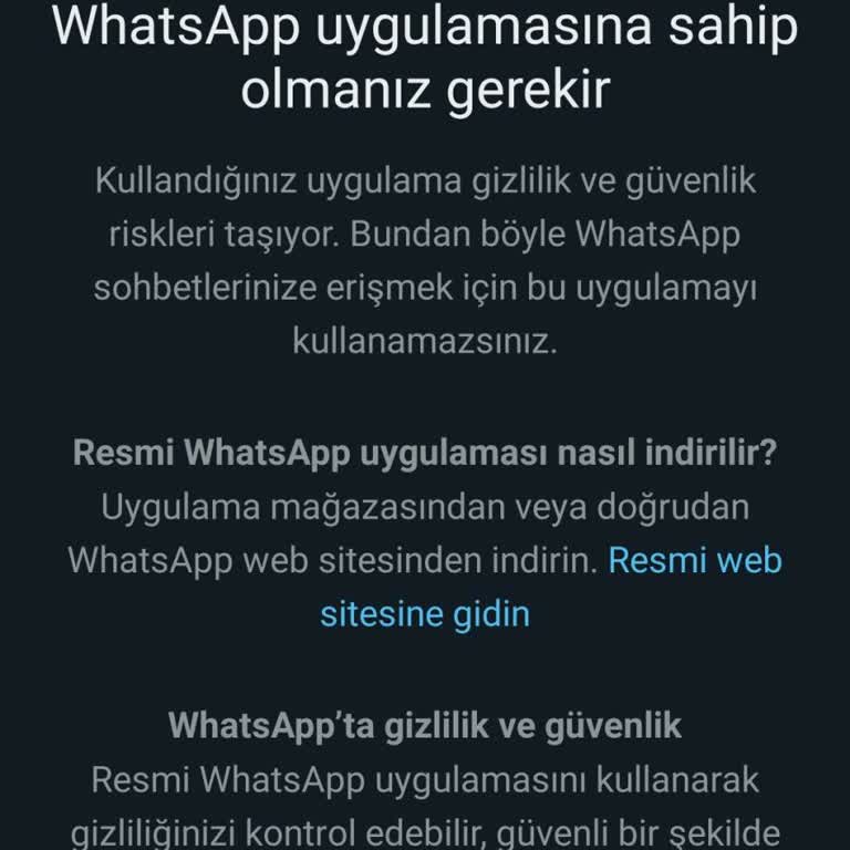 WhatsApp Acil Yardım İstiyorum