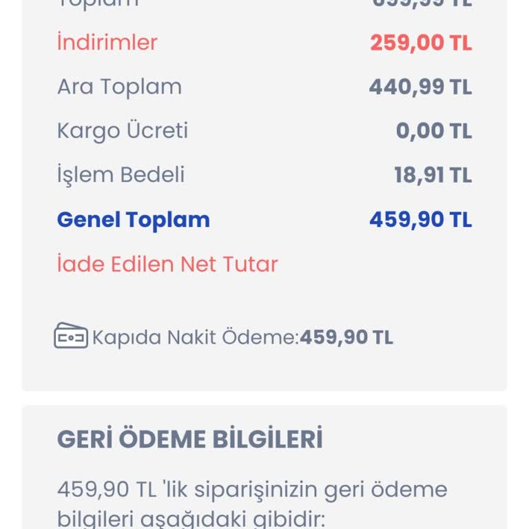 LC Waikiki Para İadesi Yapılmadı
