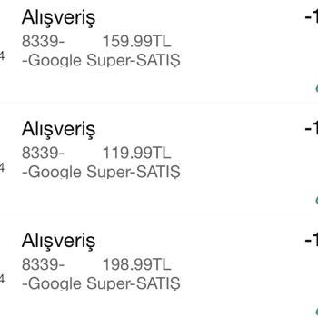 Garanti BBVA Google İzinsiz Para Kesiyor